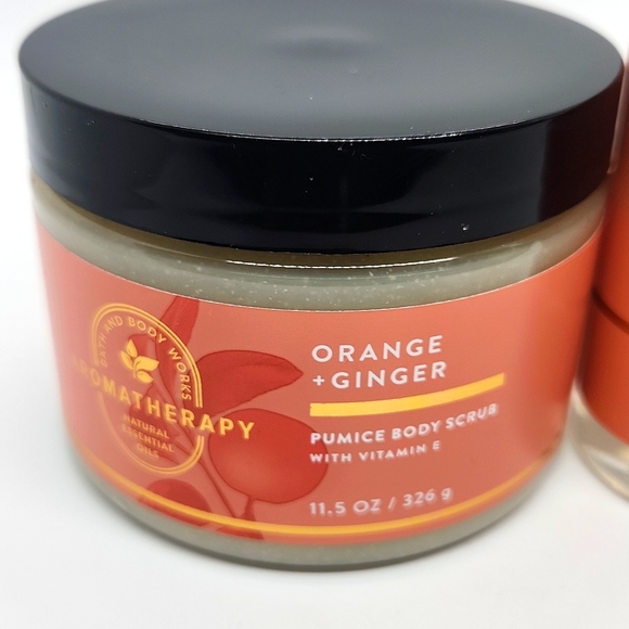 Bath & Body Works New Set Aromatherapy Orange + Ginger Body Scrub & Oil Mist - Picture 3 of 6